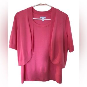 Charter Club 2-Piece Pink Tank Size(M) and Sweater Size (S)